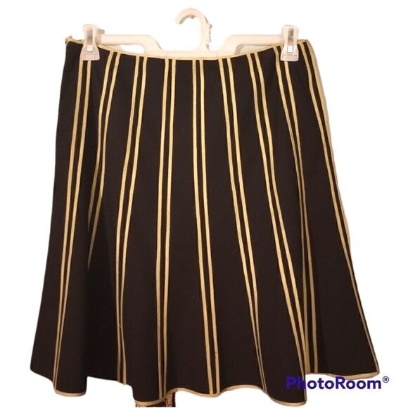 I.N.C ribbon striped A line skirt - Picture 1 of 5